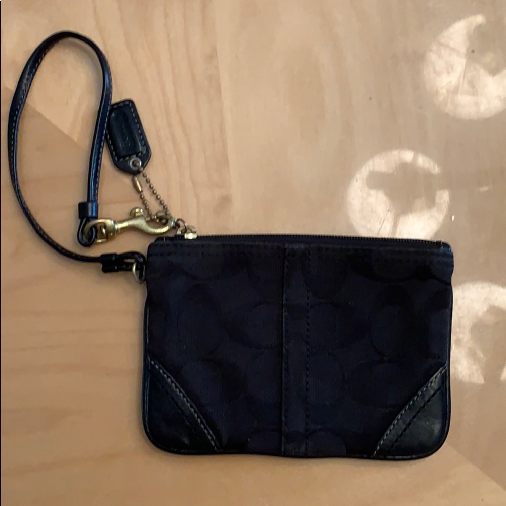 Original coach wristlet black